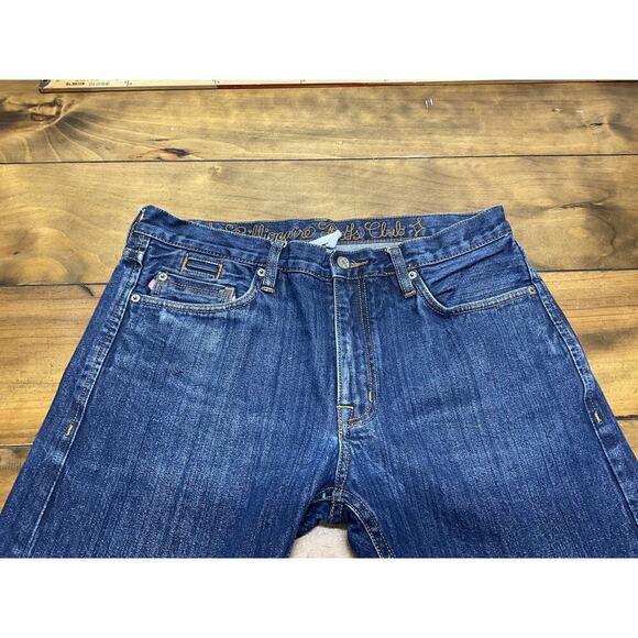 Billionaire Boys Club BBC Denim Astronaut Jeans Embroidered Blue Men's 34 - Picture 3 of 12